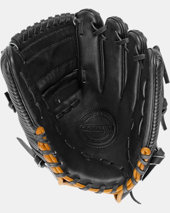 UA Genuine Pro 2 Single Post 12" Baseball Glove, Black, pdpMainDesktop image number 1